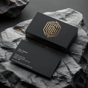 Metal Gold or Silver Business Card