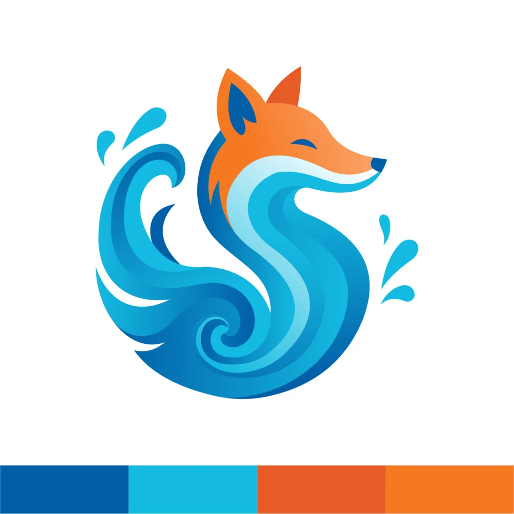 Water Fox Vector